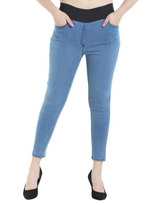 high rise pocket detail jegging - 16059827 - Very Small Image - 1