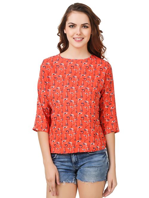 round neck quirky top - 16059919 - Very Small Image - 1