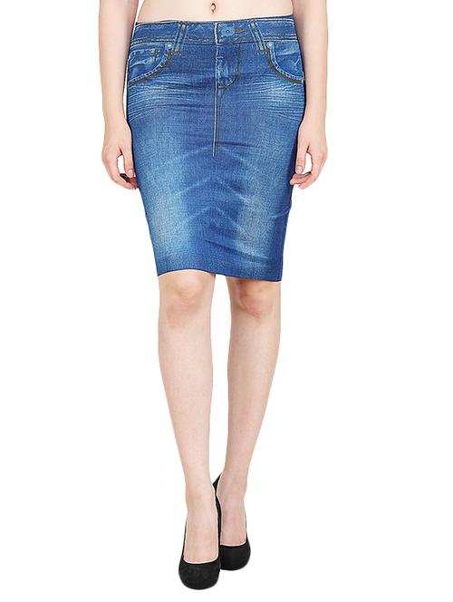 blue denim pencil skirt - 16061129 - Very Small Image - 1