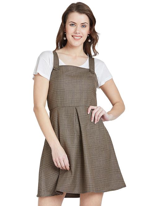 pleated front pinafore dress - 16062301 - Very Small Image - 1
