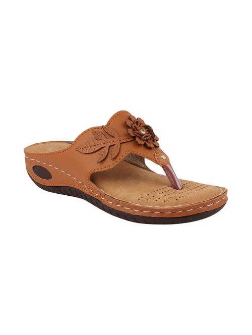 tan toe separator sandals - 16062335 - Very Small Image - 1