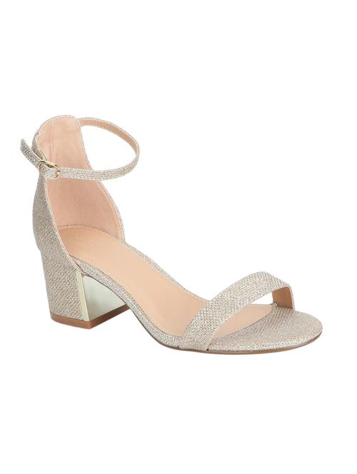 gold ankle strap sandals - 16062837 - Very Small Image - 1