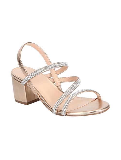 gold back strap sandals - 16062858 - Very Small Image - 1