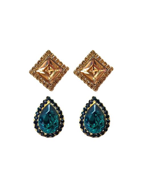 multi colored metal studs earring - 16062977 - Very Small Image - 1