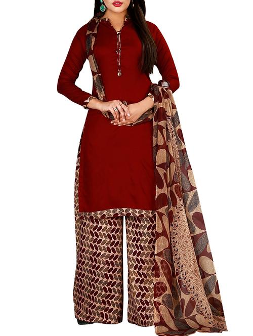 printed unstitched suit - 16063079 - Very Small Image - 1