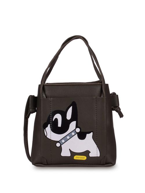 grey leatherette (pu) regular sling bag - 16063877 - Very Small Image - 1