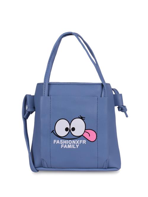 blue leatherette (pu) sling bag - 16063901 - Very Small Image - 1