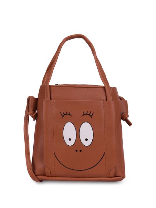 tan leatherette (pu) sling bag - 16063906 - Very Small Image - 1