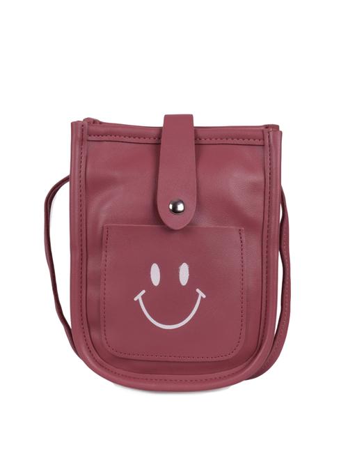 pink leatherette (pu) sling bag - 16063925 - Very Small Image - 1