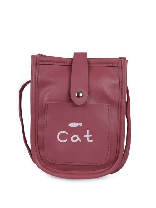 pink leatherette (pu) sling bag - 16063936 - Very Small Image - 1