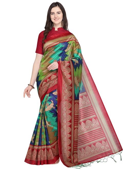 conversational mysore silk saree with blouse - 16064081 - Very Small Image - 1