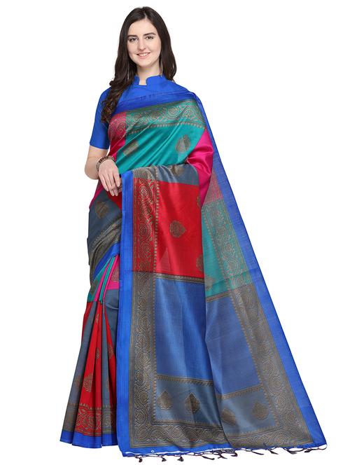 ethnic motifs mysore silk saree with blouse - 16064090 - Very Small Image - 1