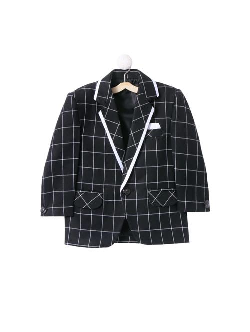 black cotton blend blazer - 16065136 - Very Small Image - 1