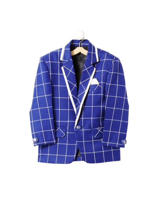 blue cotton blend blazer - 16065164 - Very Small Image - 1