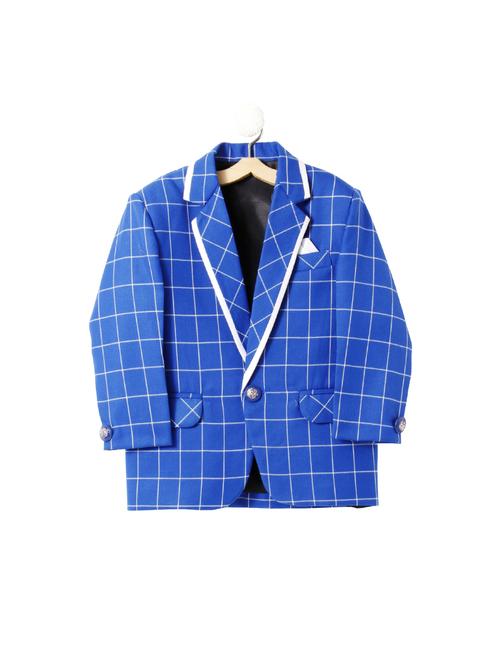 blue cotton blend blazer - 16065165 - Very Small Image - 1
