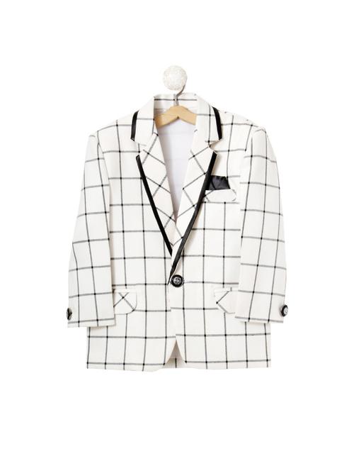 white cotton blend blazer - 16065456 - Very Small Image - 1