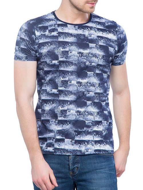 blue all over print t-shirt - 16065767 - Very Small Image - 1
