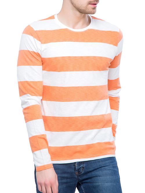 orange striped t-shirt - 16065783 - Very Small Image - 1