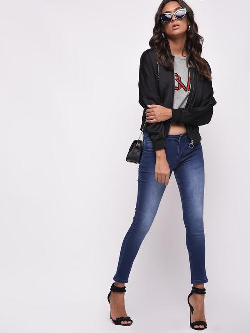 stone washed skinny fit jeans - 16065967 - Very Small Image - 1