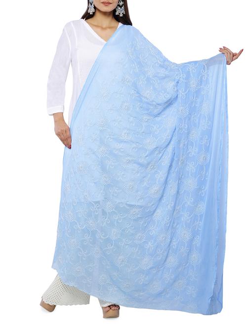tonal embroidered dupatta - 16066115 - Very Small Image - 1