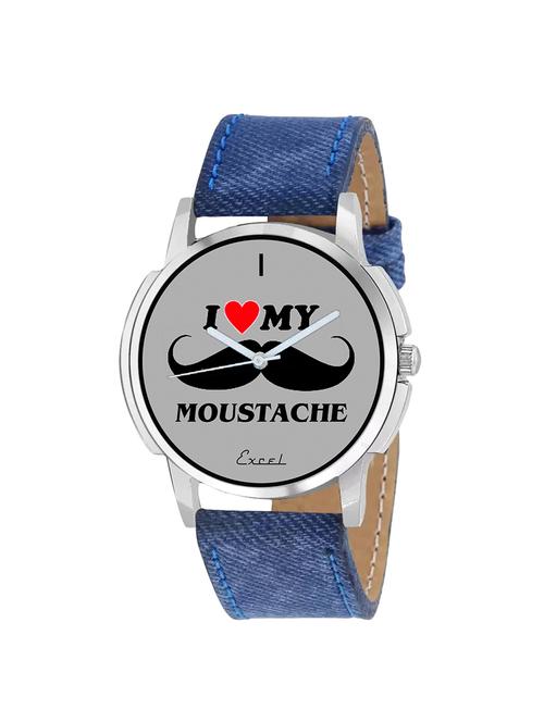 excel premium quality denim strap watch for men & boys - 16066865 - Very Small Image - 1