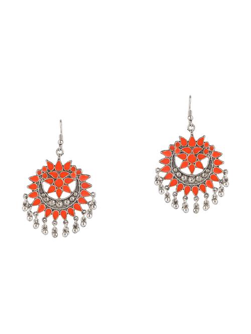 orange metal chandellier earring - 16066912 - Very Small Image - 1
