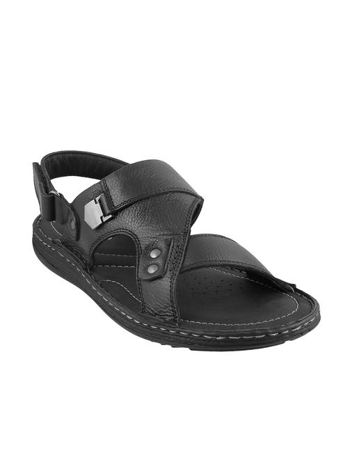black synthetic & mesh sandals - 16070692 - Very Small Image - 1
