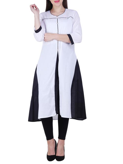 contrast a-line kurta - 16071254 - Very Small Image - 1
