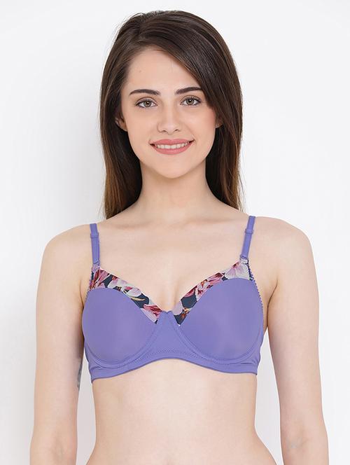 panel detail lightly padded bra - 16071334 - Very Small Image - 1
