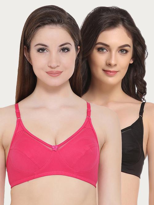 set of 2 bow patch bra - 16071340 - Very Small Image - 1