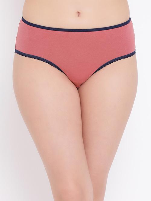 contrast piping detail hipster panty - 16071419 - Very Small Image - 1