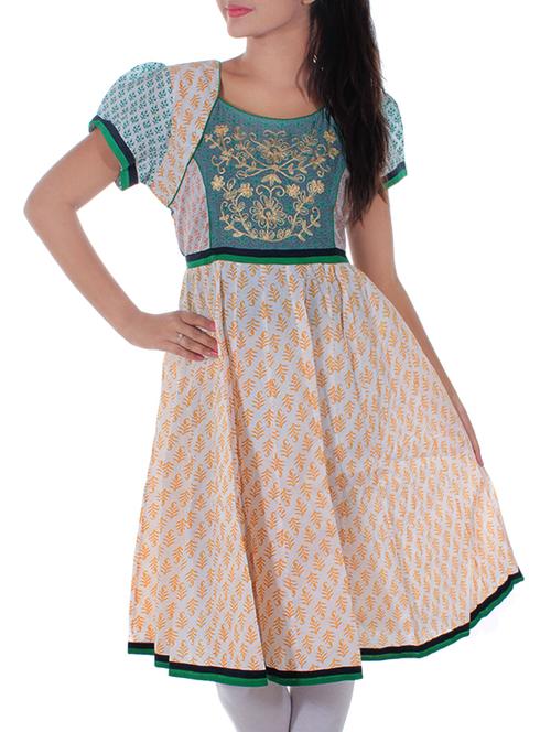 printed flared kurta - 16072217 - Very Small Image - 1