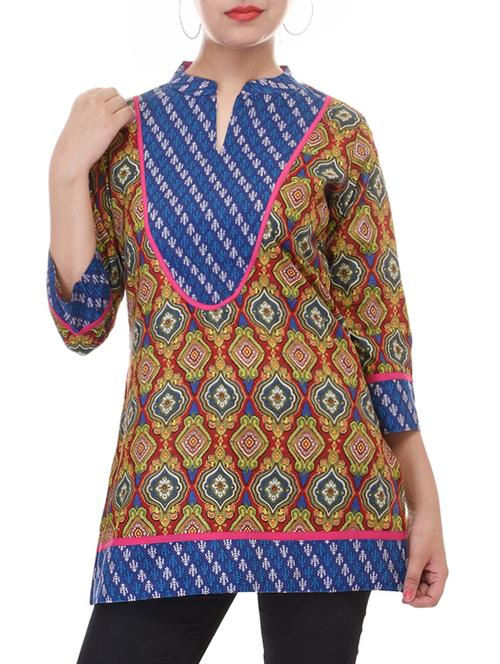 contrast straight kurta - 16072254 - Very Small Image - 1