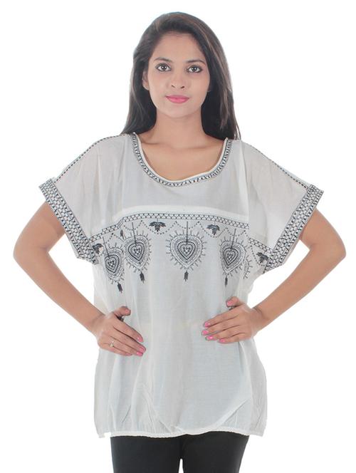 u-neck printed top - 16072341 - Very Small Image - 1