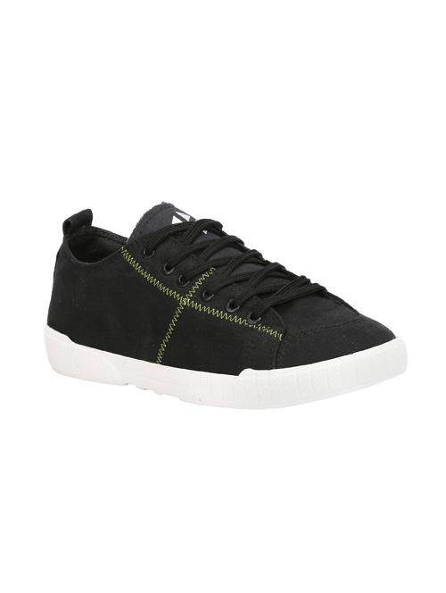 black canvas lace up sneakers - 16072667 - Very Small Image - 1