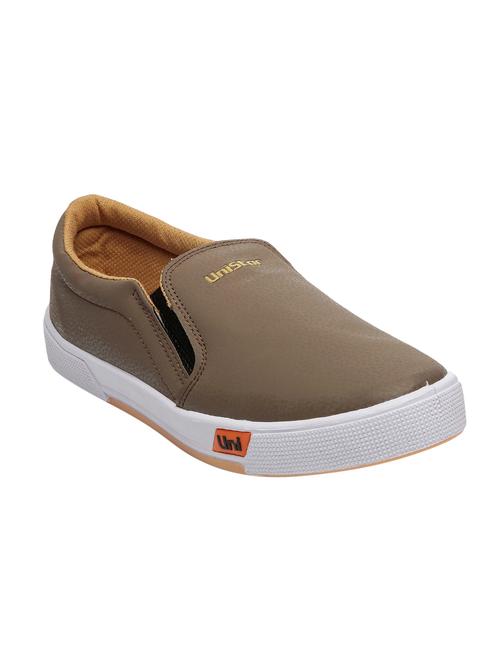 brown leatherette slipons - 16077257 - Very Small Image - 1