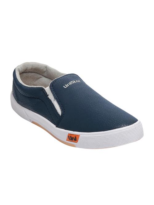 blue leatherette slipons - 16077258 - Very Small Image - 1