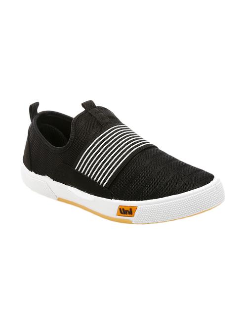 black fabric casual slip ons - 16077275 - Very Small Image - 1