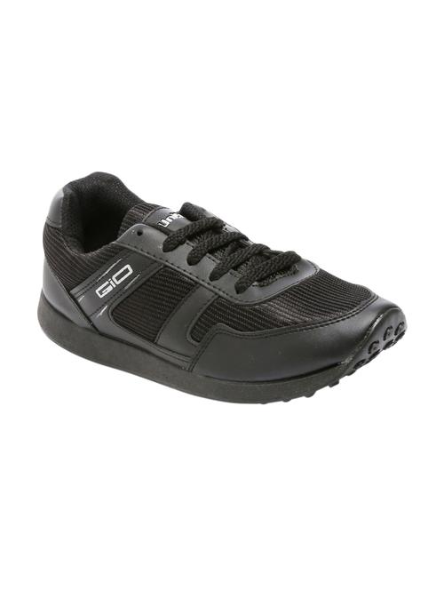 black leatherette sport shoes - 16077333 - Very Small Image - 1