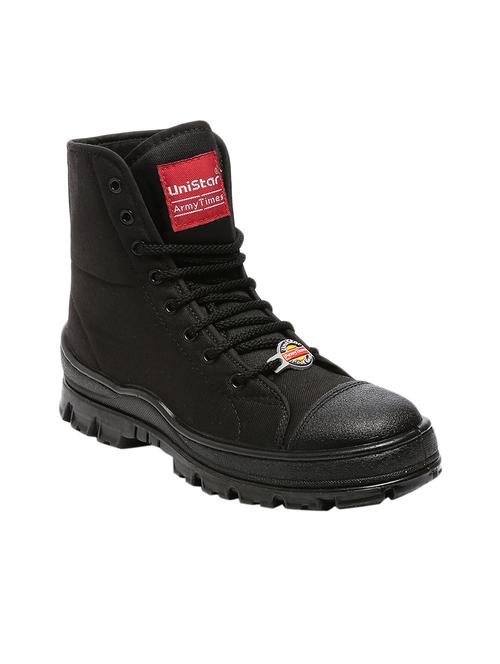 black canvas high ankle boots - 16077530 - Very Small Image - 1