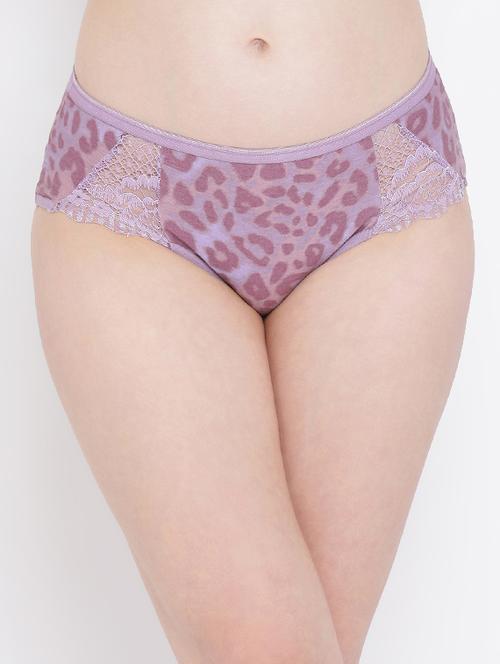 animal print lace detail hipster panty - 16077775 - Very Small Image - 1