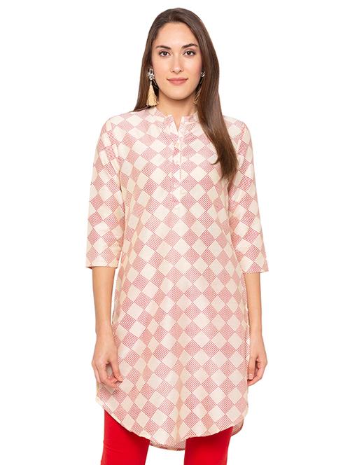 geometric print straight kurta - 16077900 - Very Small Image - 1