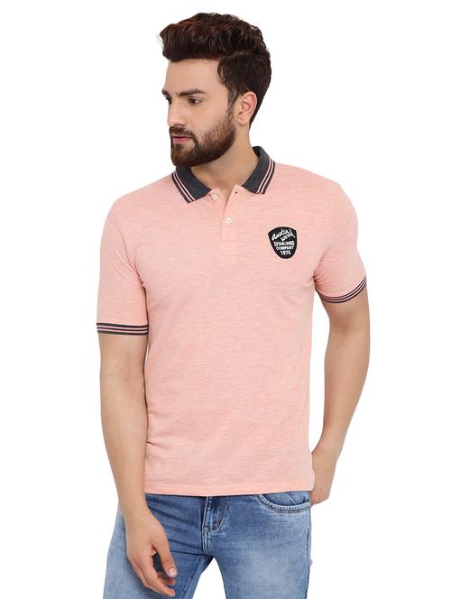 pink solid polo t-shirt - 16078014 - Very Small Image - 1