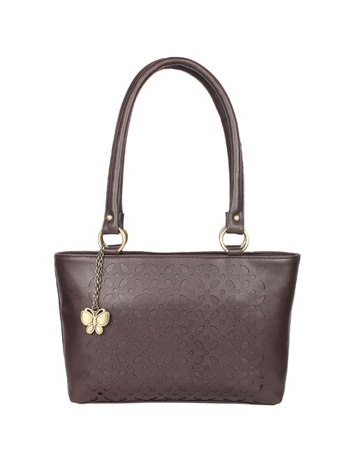 brown leatherette (pu) handbag - 16078068 - Very Small Image - 1