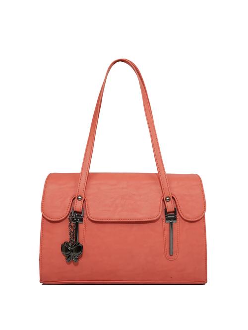 pink leatherette (pu) handbag - 16078143 - Very Small Image - 1