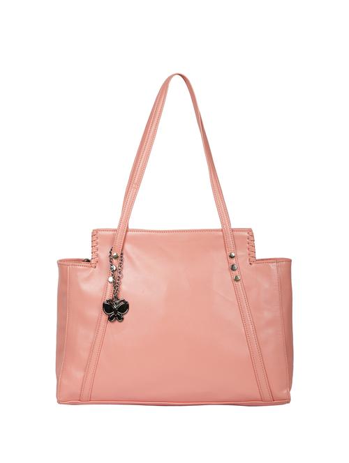 pink leatherette (pu) handbag - 16078163 - Very Small Image - 1