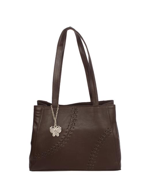 brown leatherette (pu) handbag - 16078169 - Very Small Image - 1