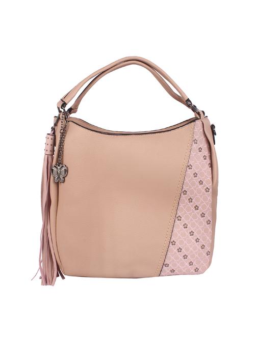 pink leatherette (pu) handbag - 16078238 - Very Small Image - 1