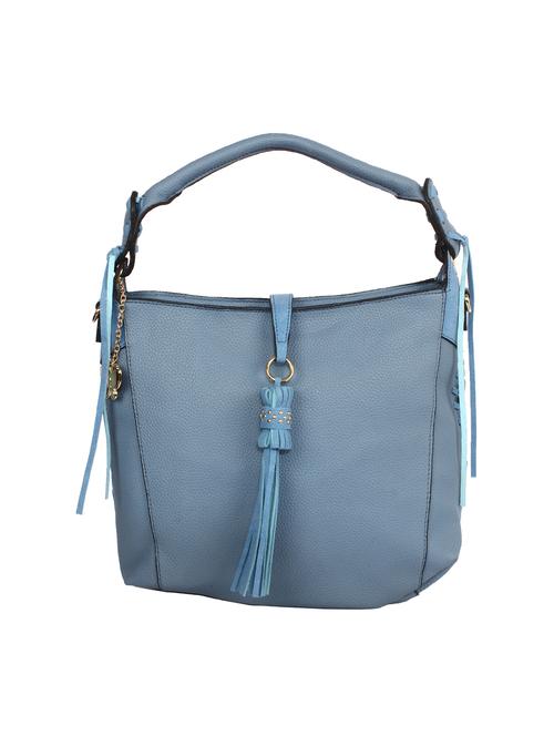 blue leatherette (pu) handbag - 16078243 - Very Small Image - 1