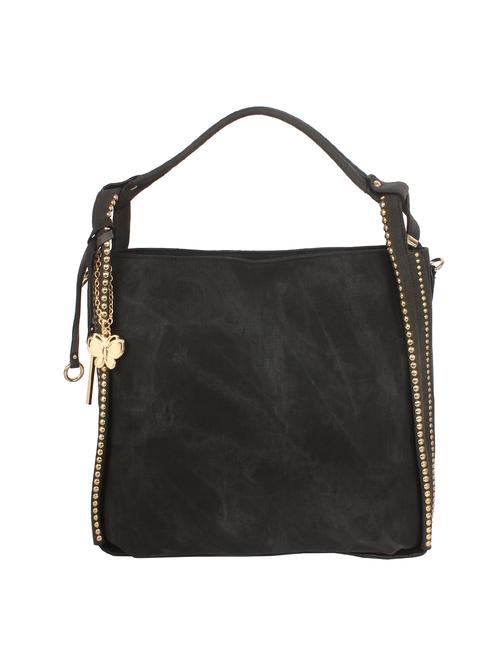 black leatherette (pu) handbag - 16078247 - Very Small Image - 1